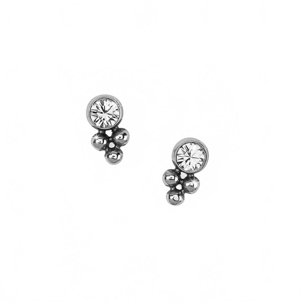NEW BRIGHTON women's twinkle granulation post earrings in silver